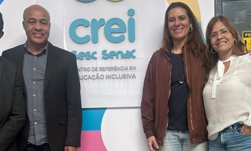 Vereador de VR visita Centro de Referência em Educação Inclusiva Sesc Senac